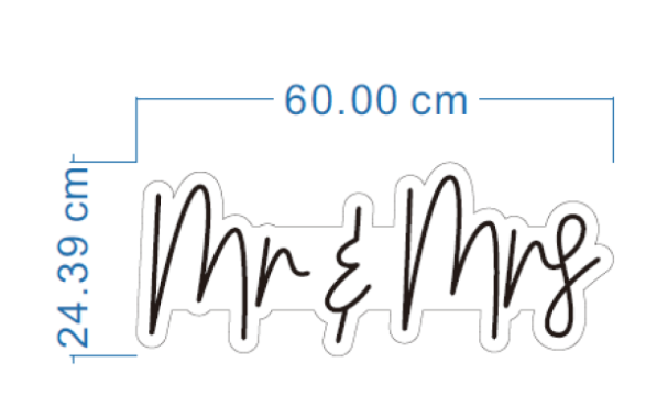 Mr and Mrs Neon Sign