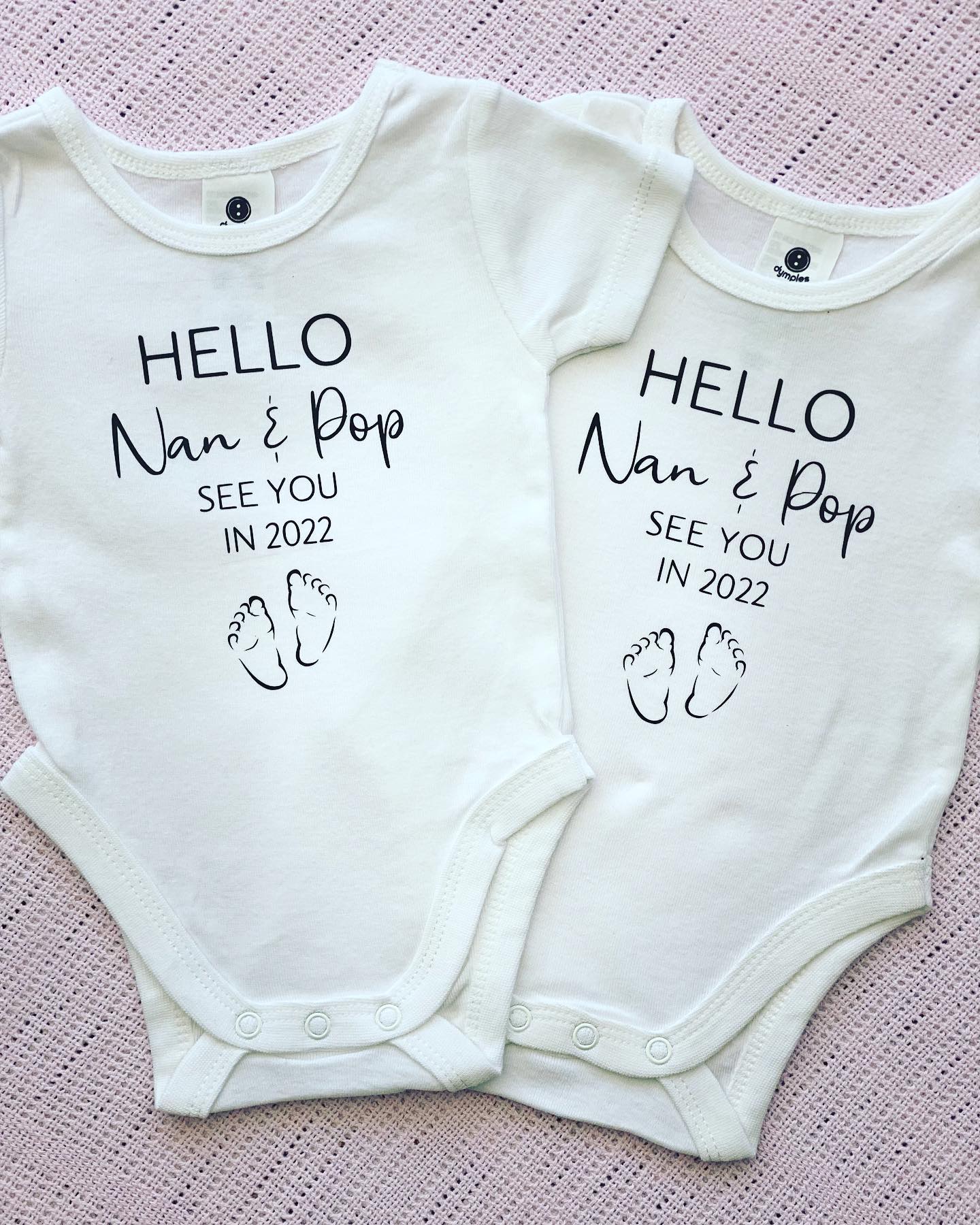 Personalised Hello Baby Onesies