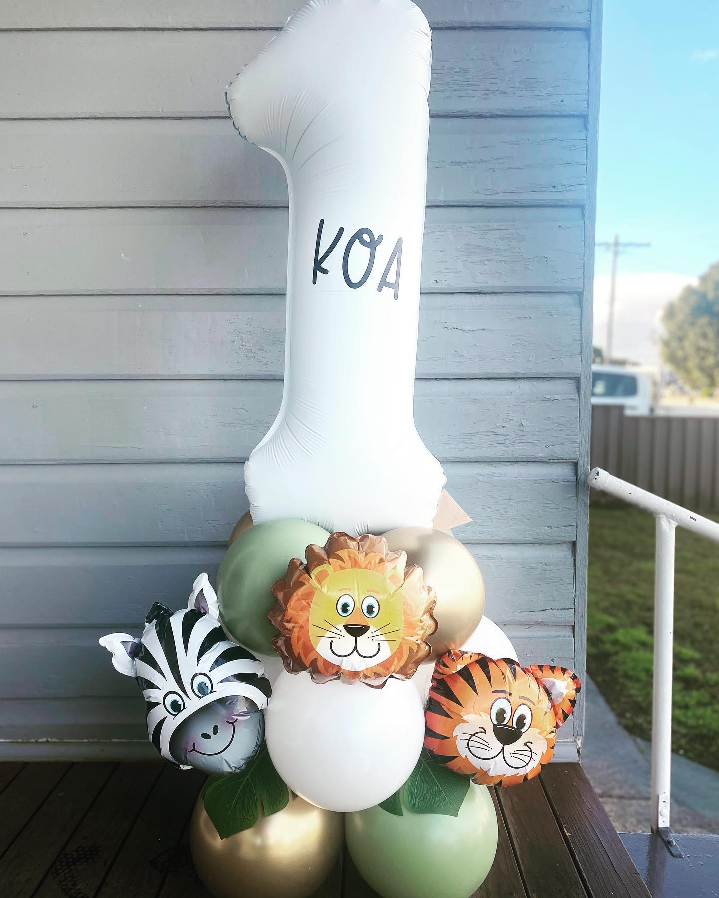 Safari Themed Balloon Marquee