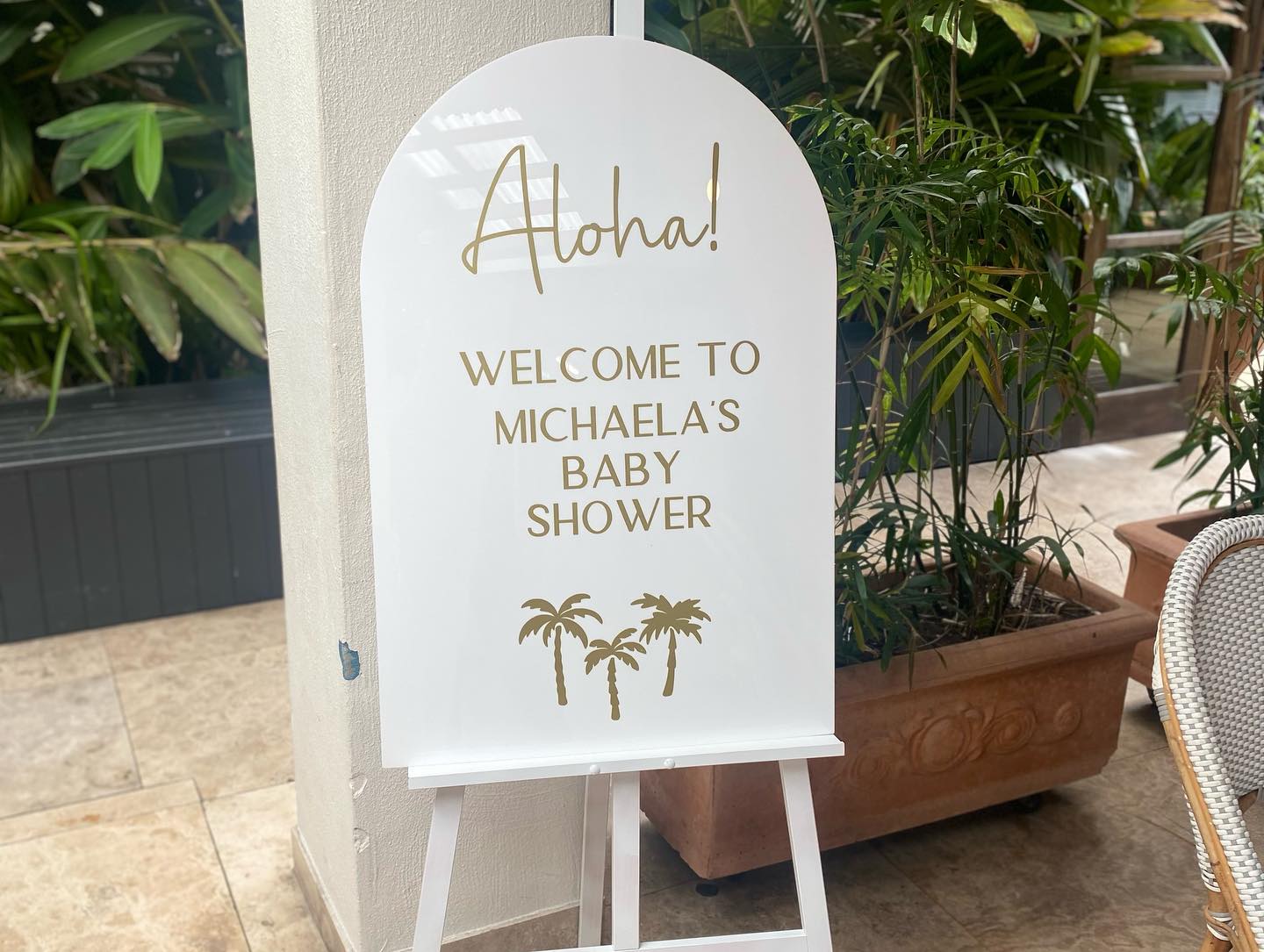 Acrylic Sign and Easel Hire