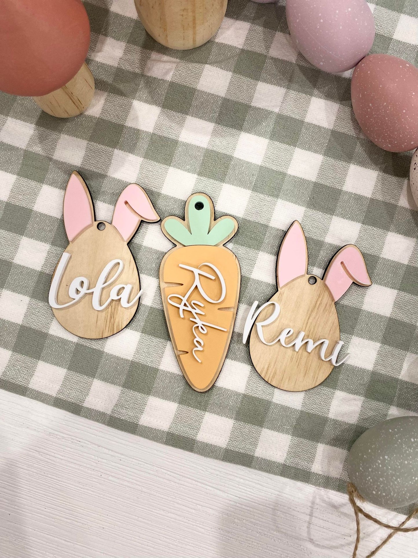 Personalised Easter Carrot Tag