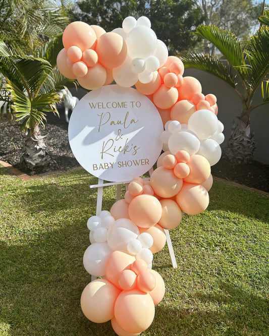 Personalised Acrylic Sign with Garland