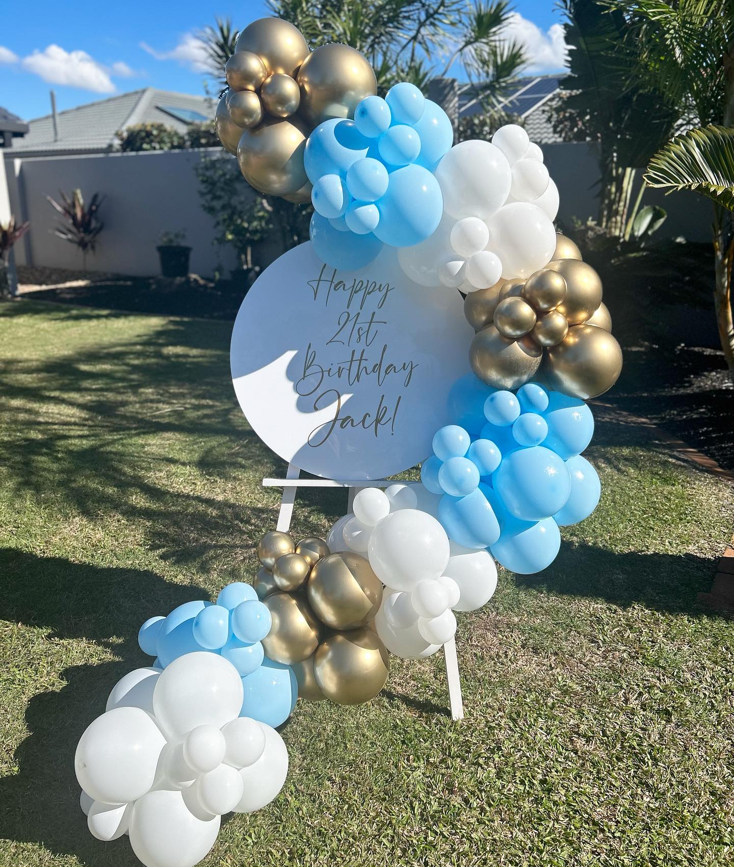 Personalised Acrylic Sign with Garland