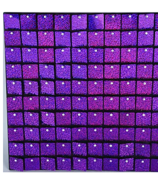 Purple Mirror Shimmer Backdrop Wall