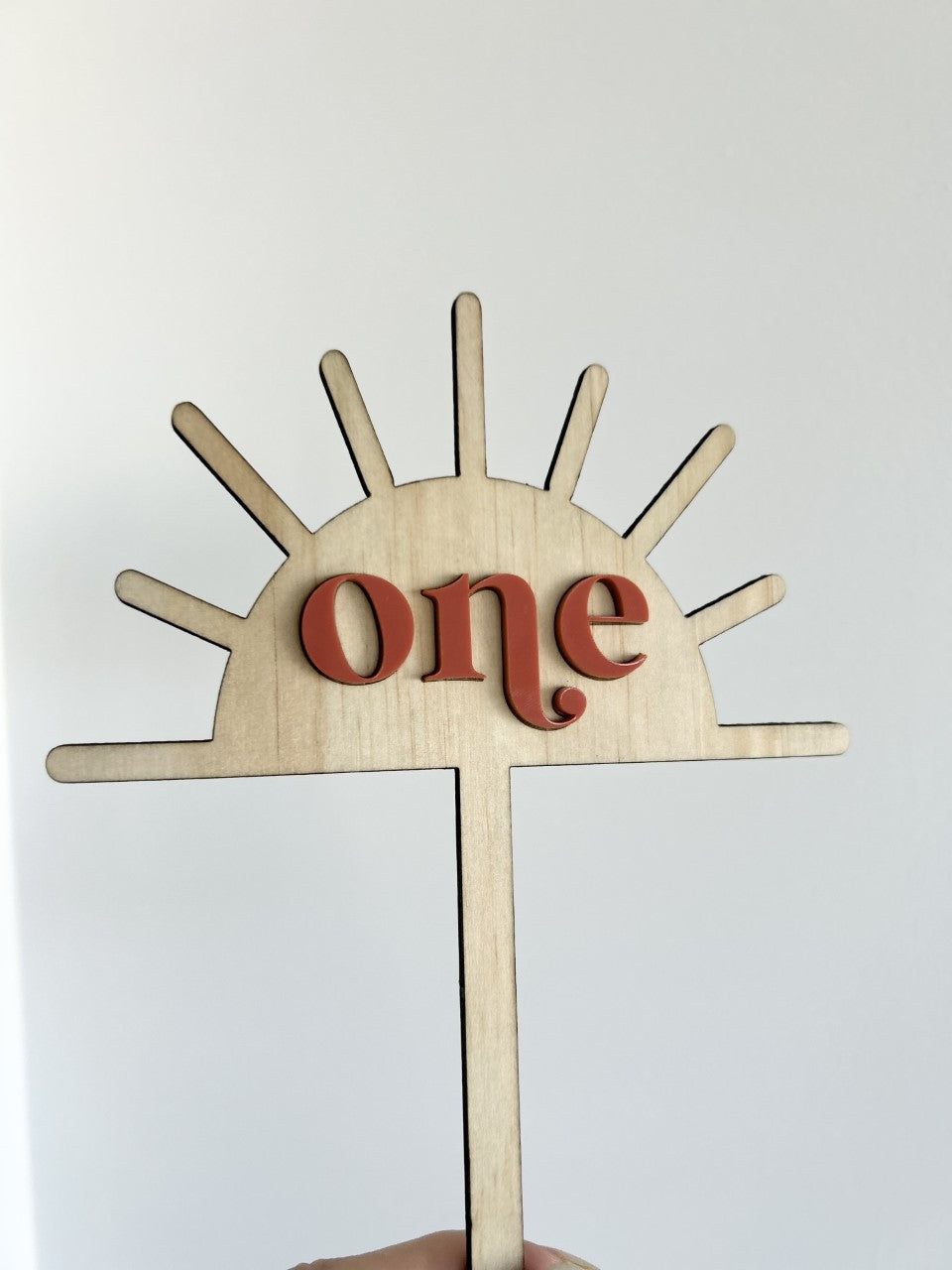 One Sun Cake Topper