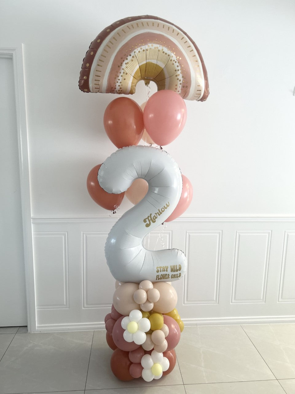 Stay Wild Flower Child Balloon Tower