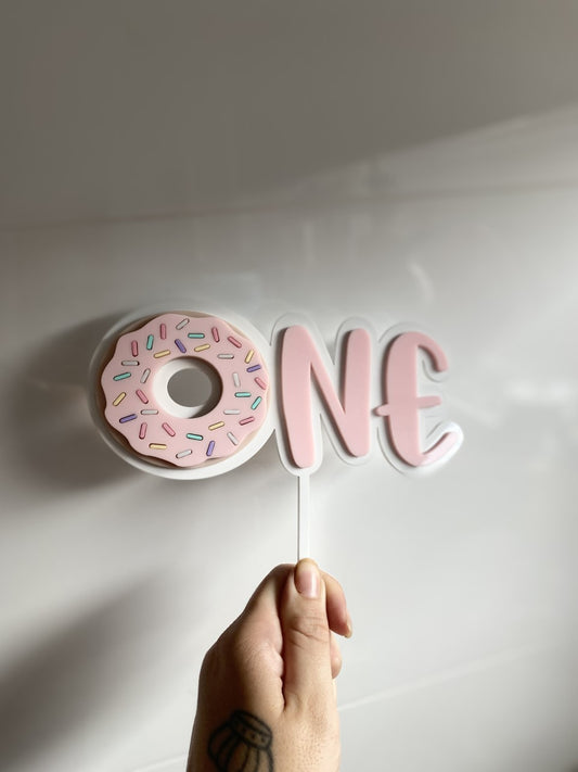 One Donut Cake Topper
