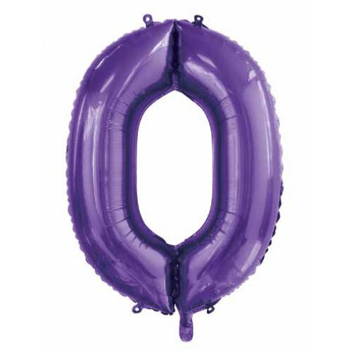 Purple Helium Number Balloon