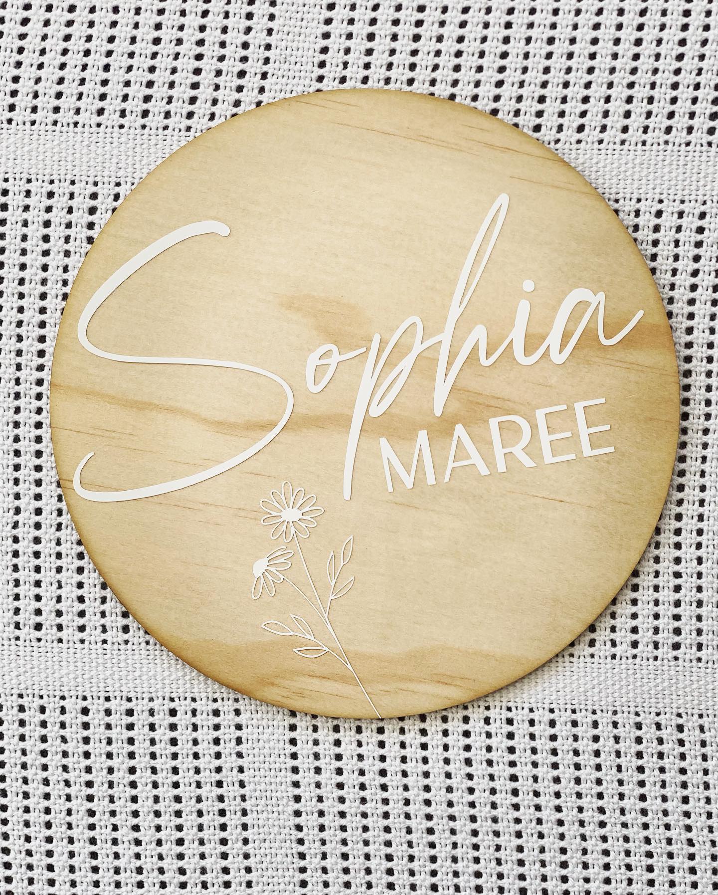 Baby Name Plaque