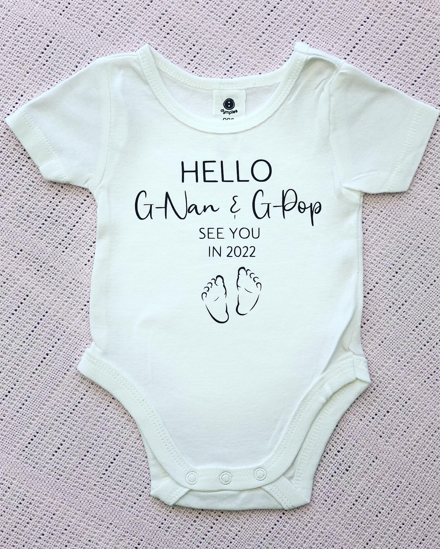 Personalised Hello Baby Onesies