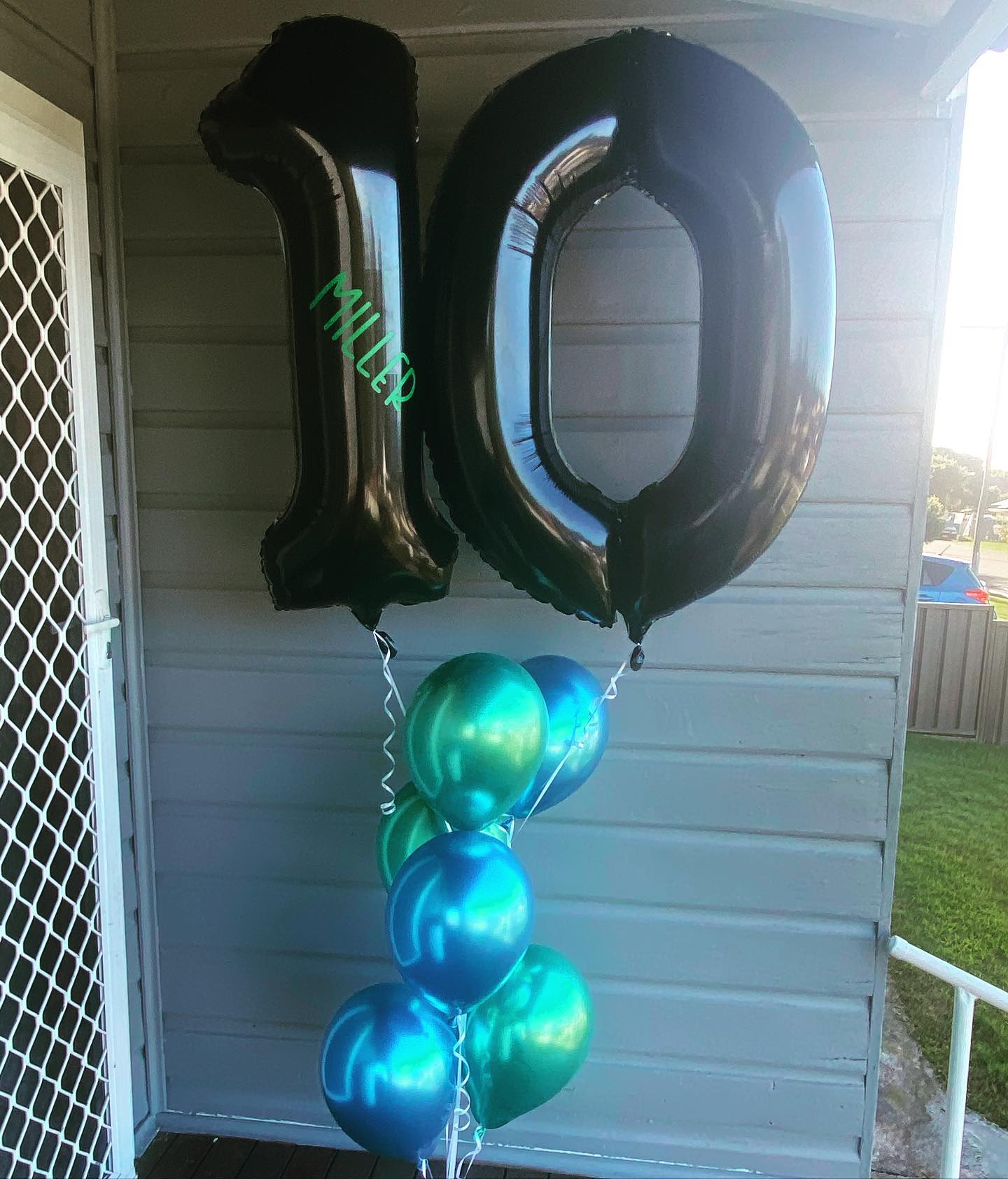 Two Black Foil Number Bouquet