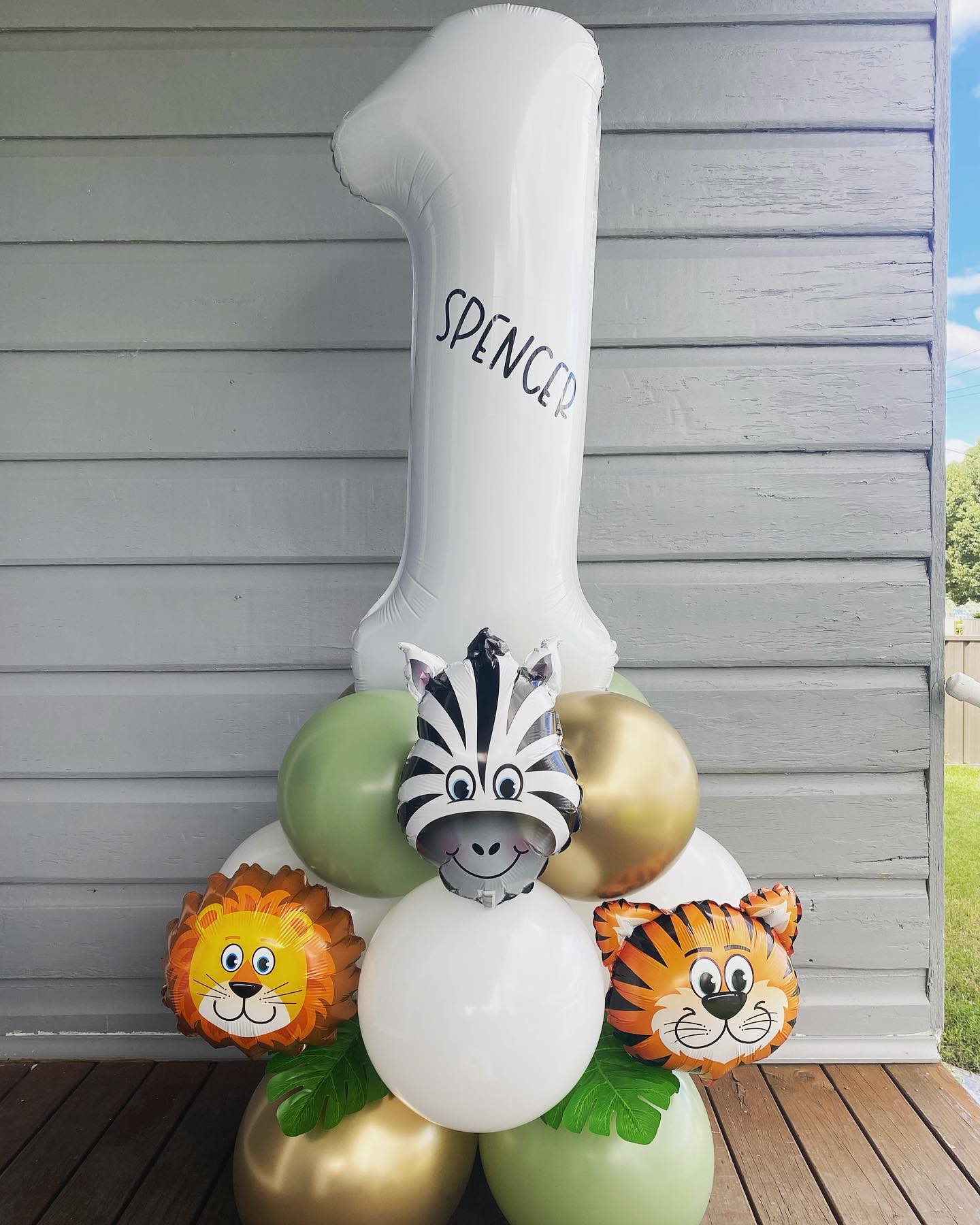 Safari Themed Balloon Marquee