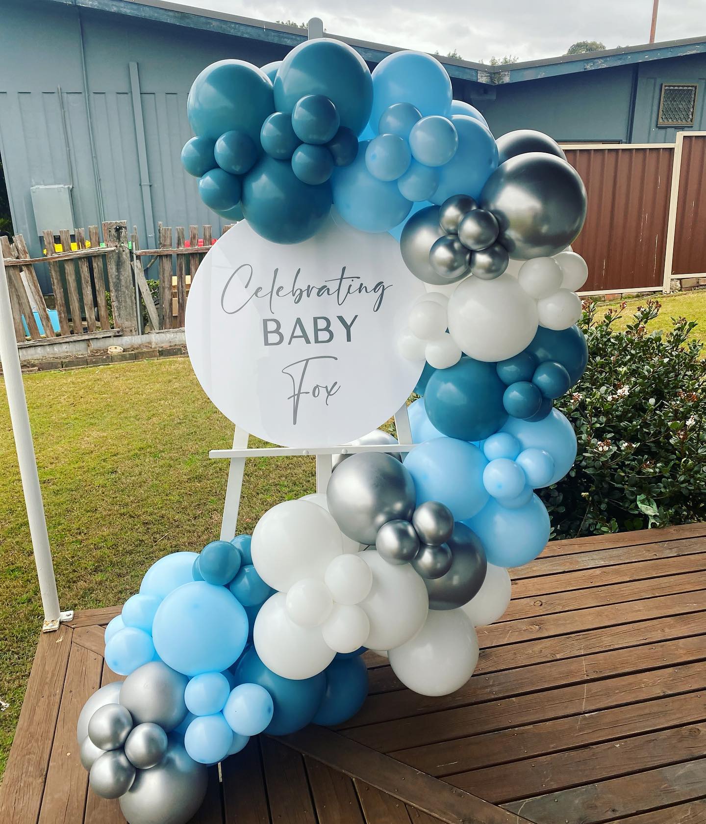 Personalised Acrylic Sign with Garland