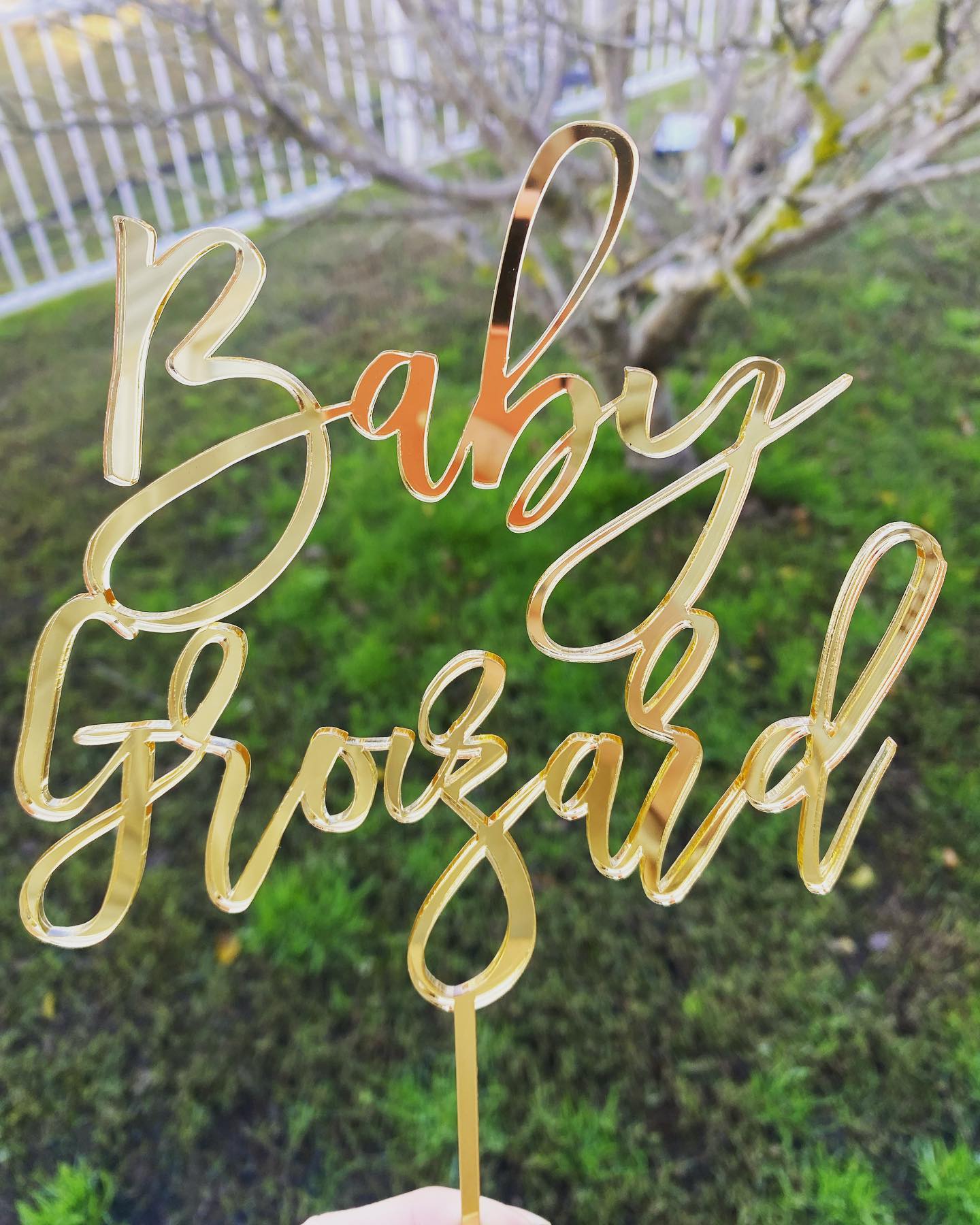 Baby Surname Cake Topper