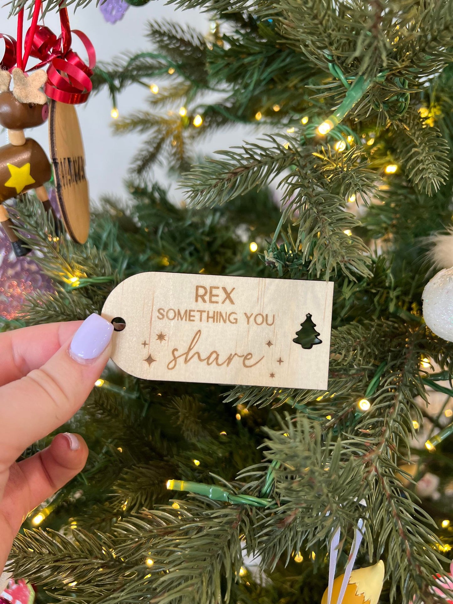 Personalised Wooden & Acrylic Engraved Gift Tags