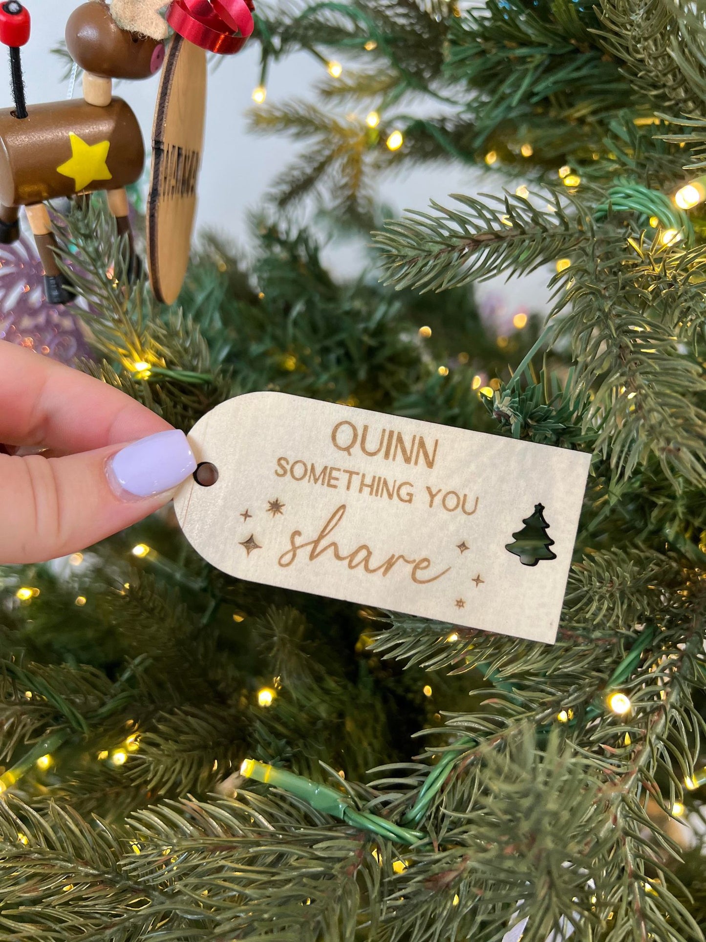 Personalised Wooden & Acrylic Engraved Gift Tags