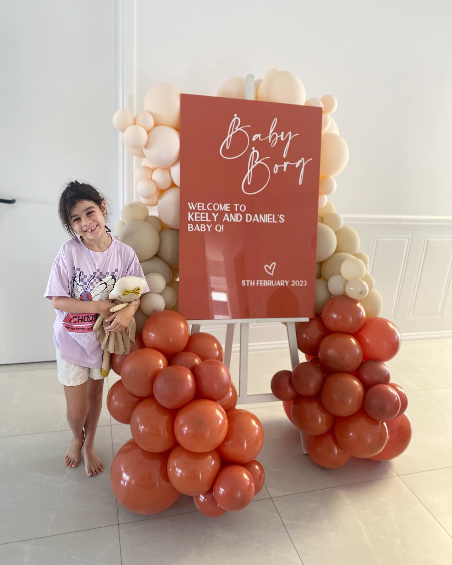 Luxe Personalised Acrylic Sign with Garland