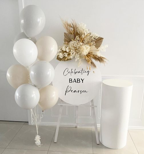 Personalised Acrylic Sign with Florals