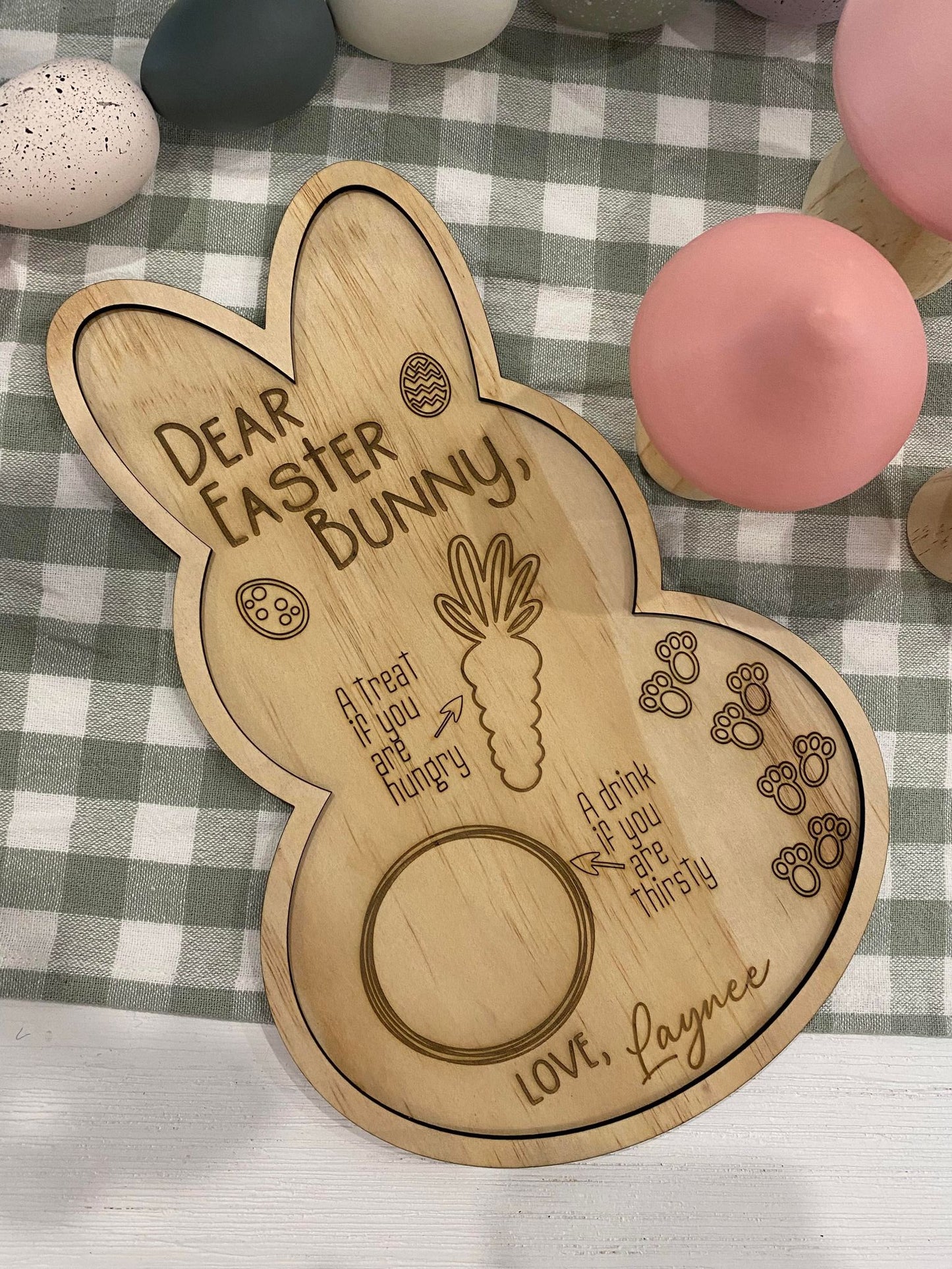 Personalised Easter Tray