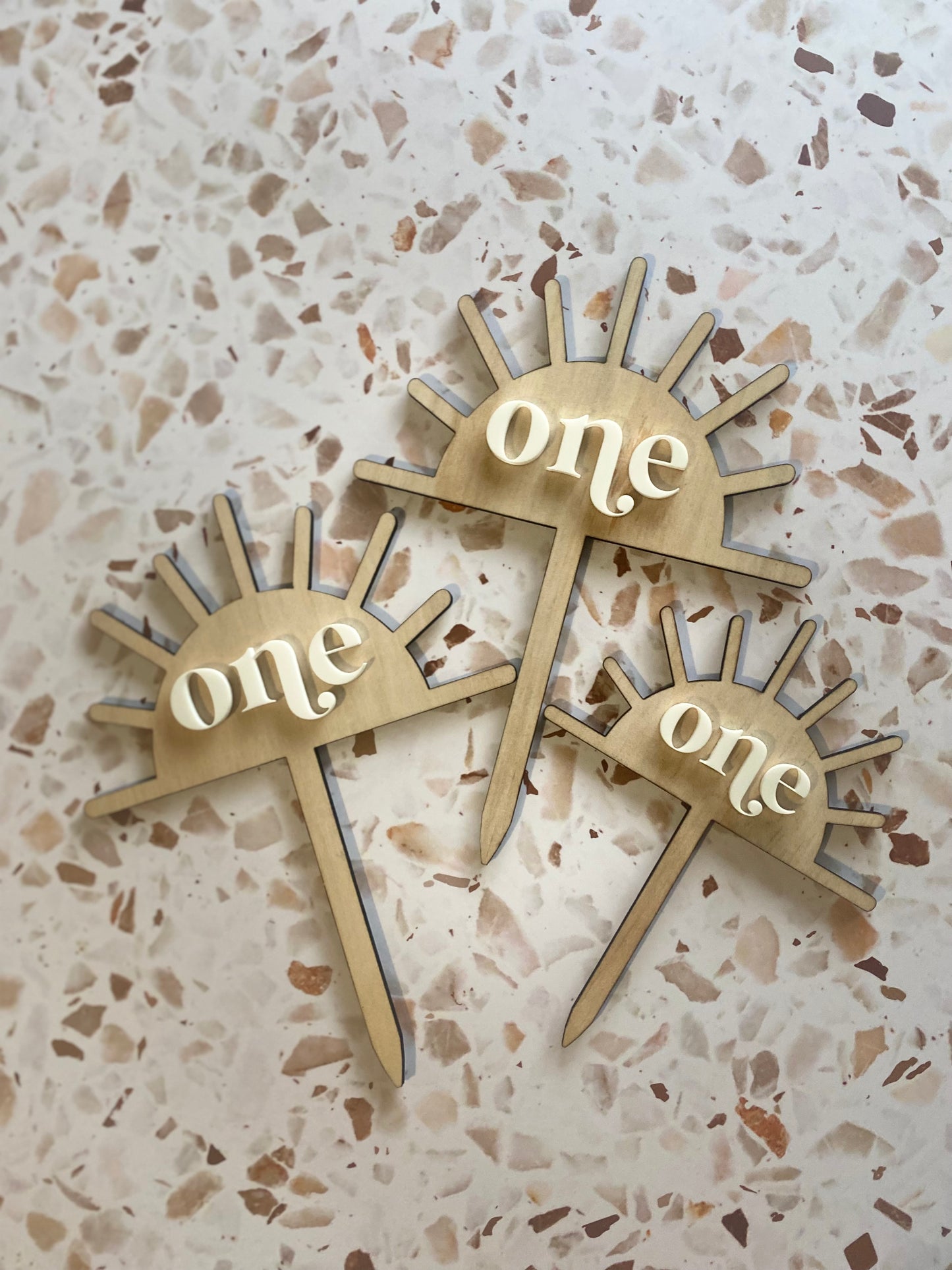 One Sun Cake Topper