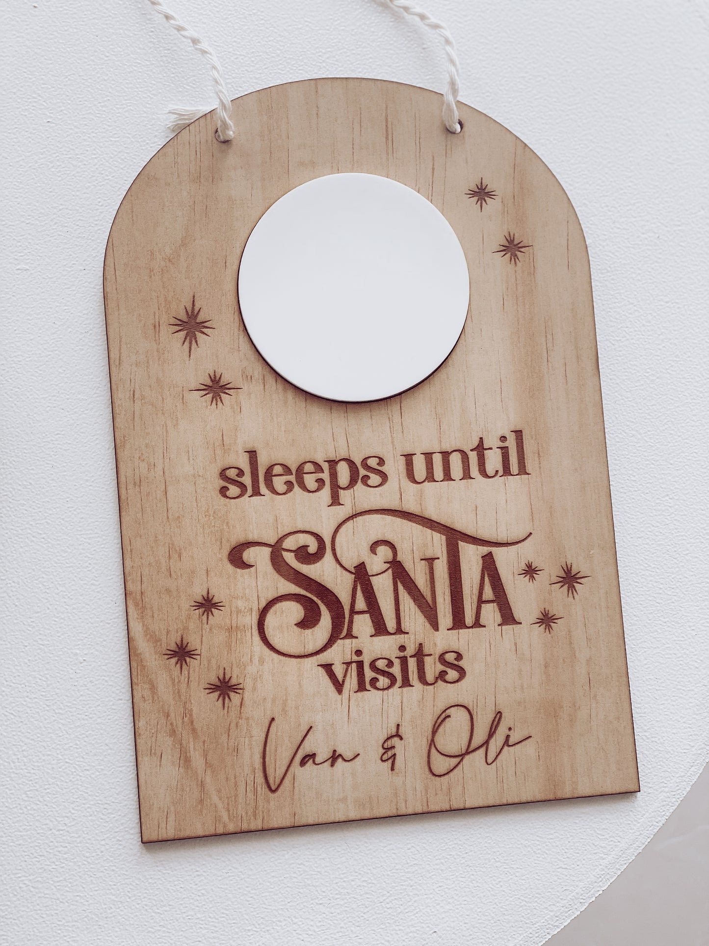 Personalised Count Down to Santa