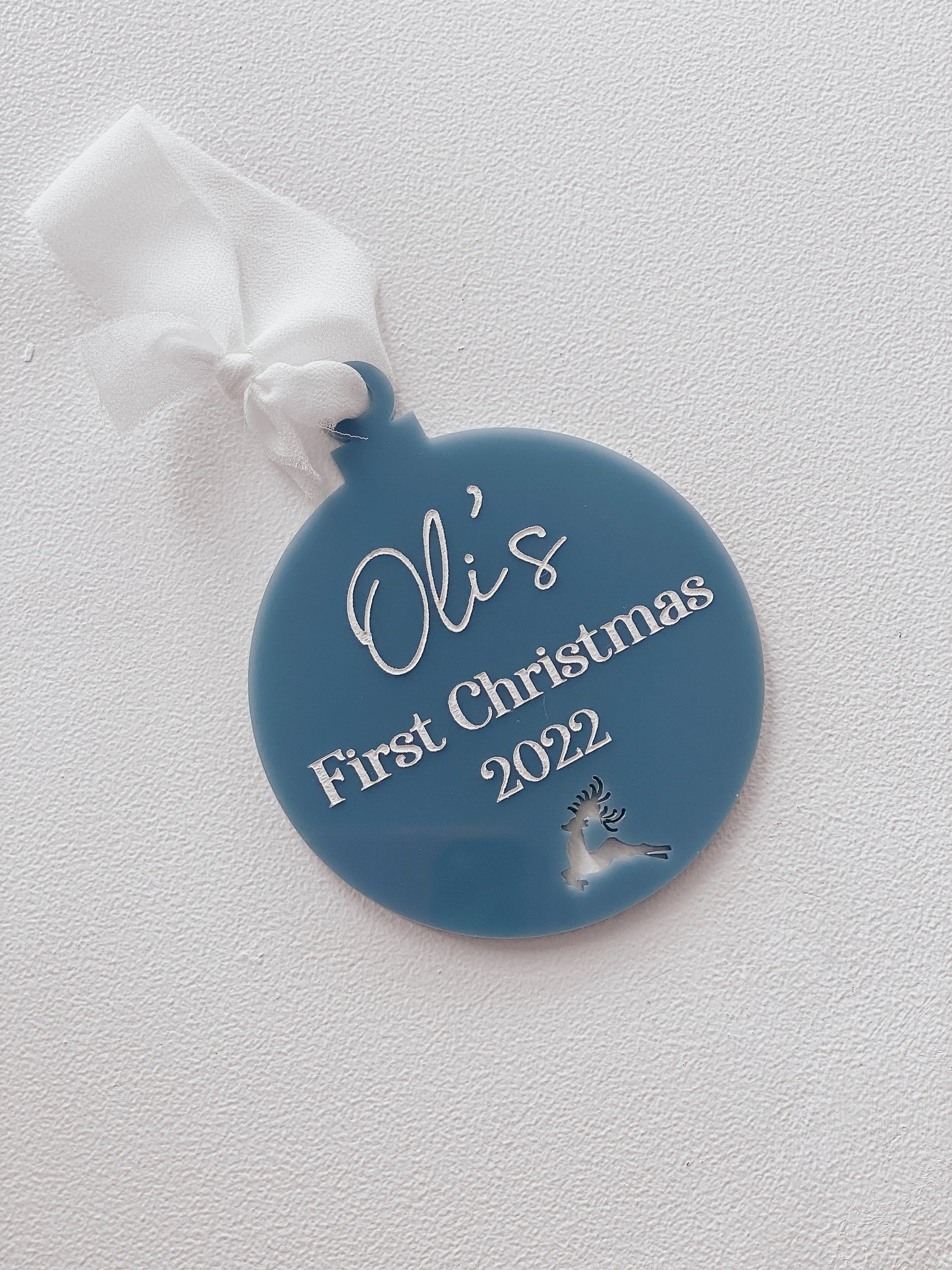 Baby's First Christmas Engraved Bauble