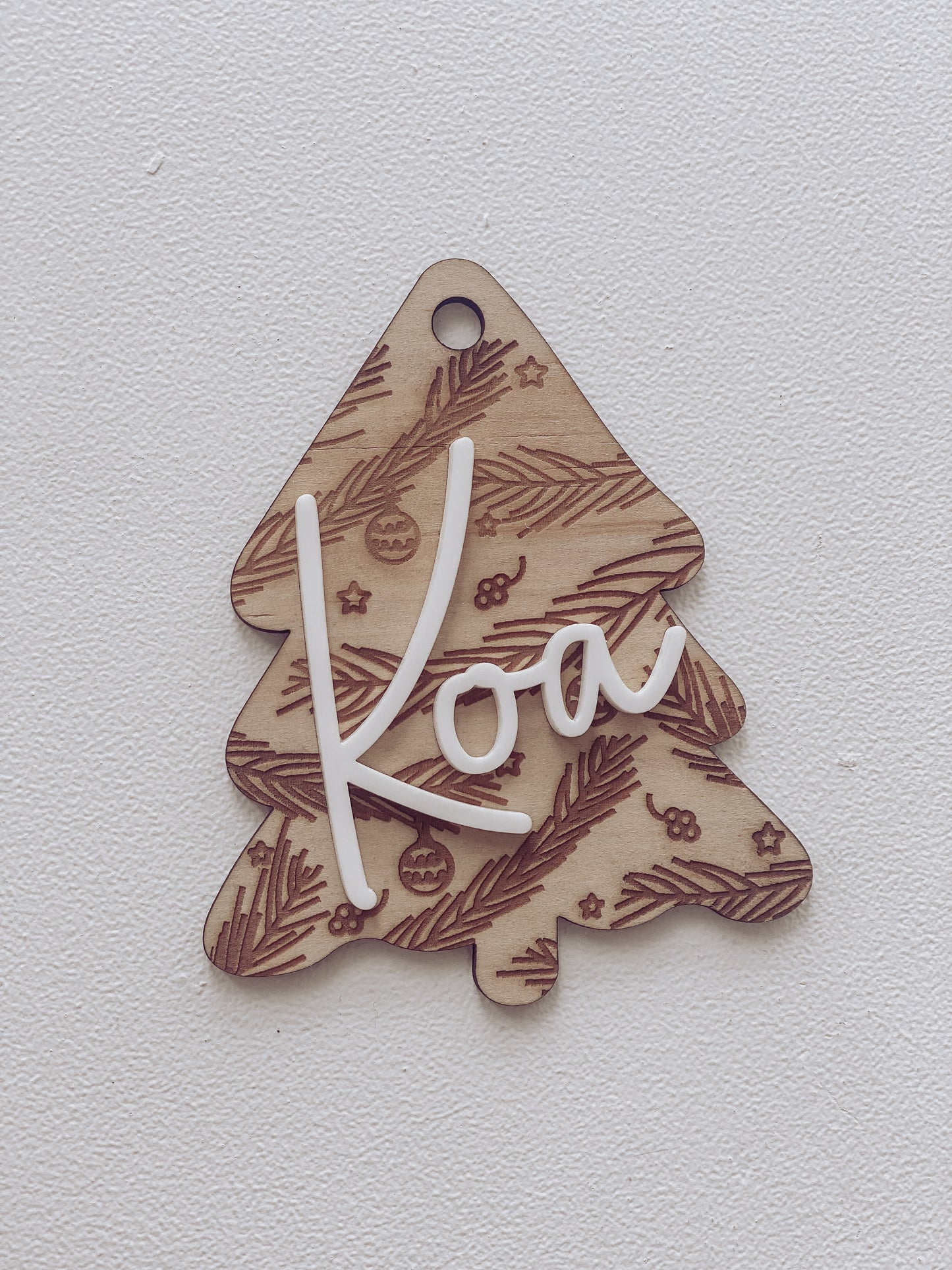 Personalised Wooden Christmas Ornament