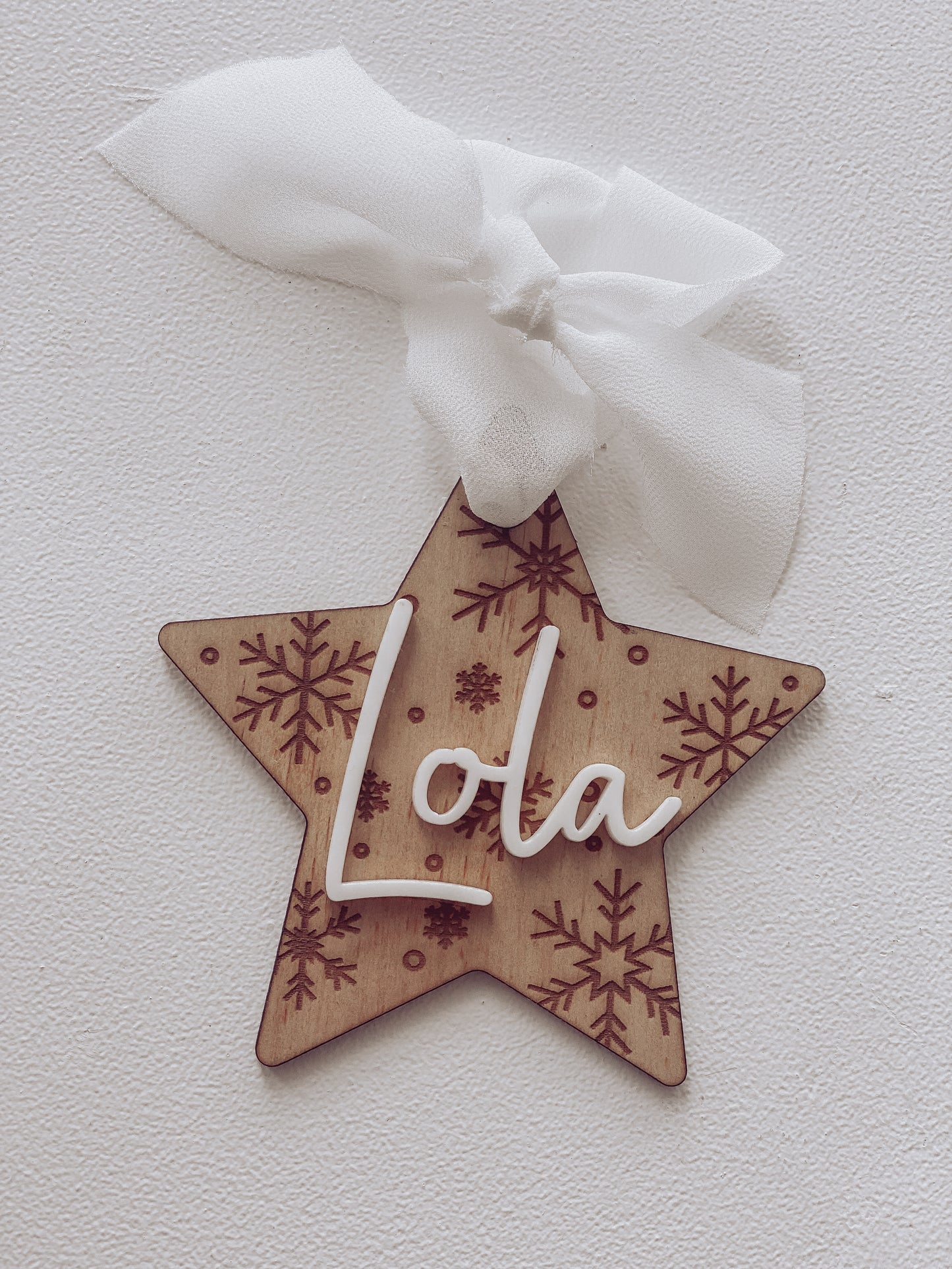 Personalised Wooden Christmas Ornament
