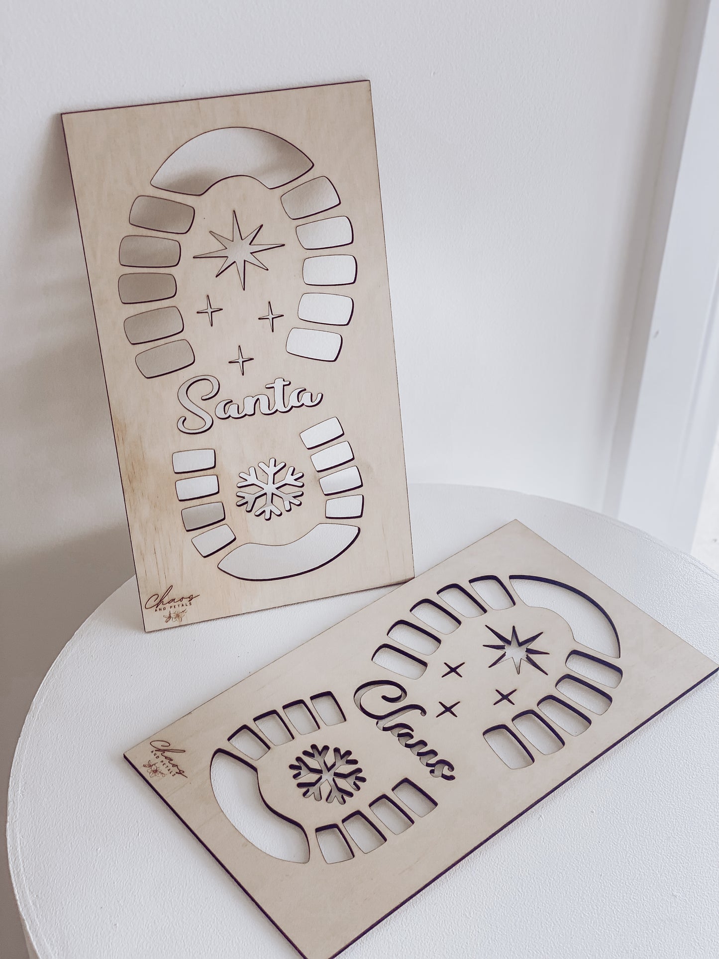 Santa Footprint Stencil