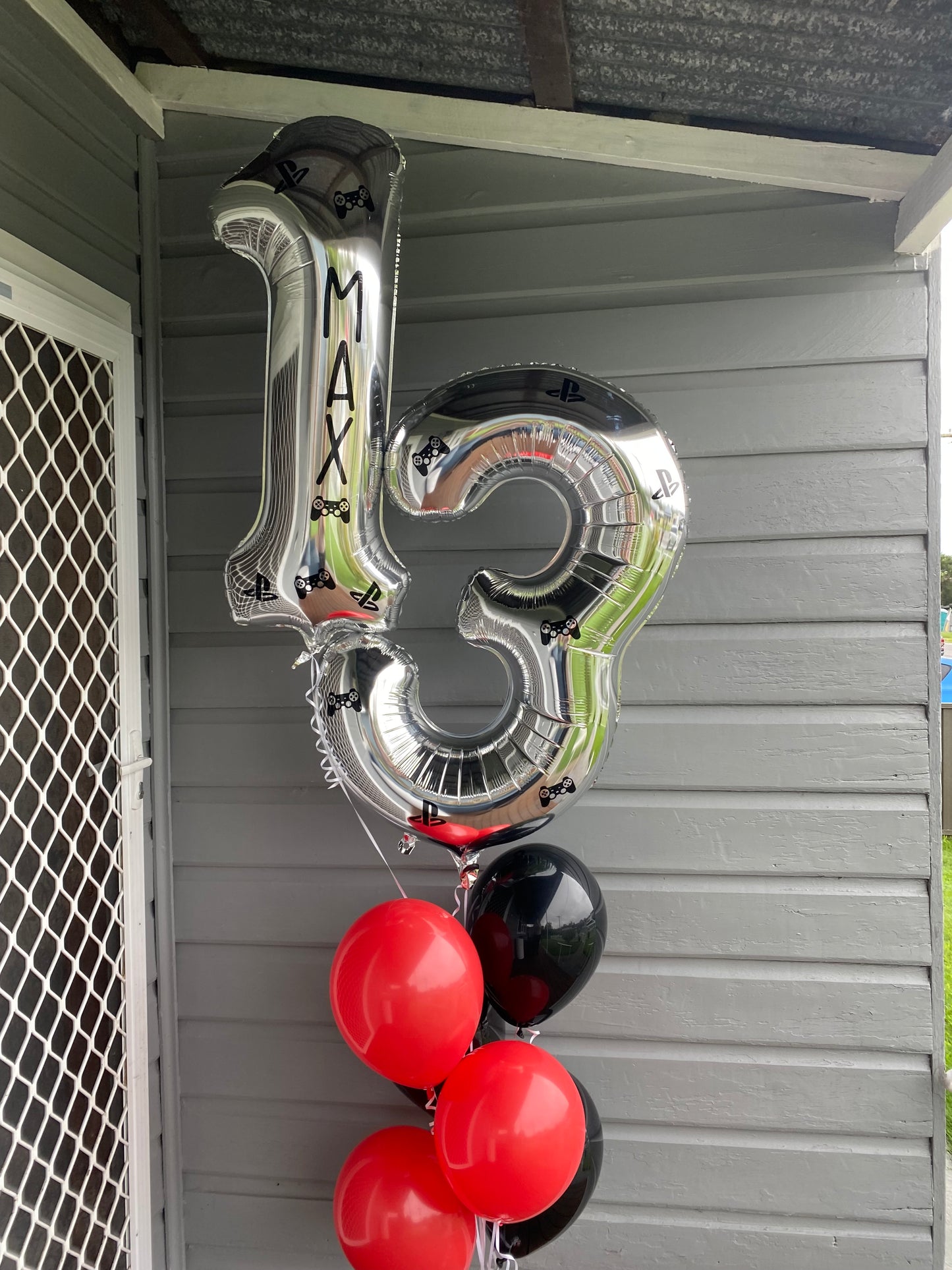 Two Silver Foil Number Bouquet