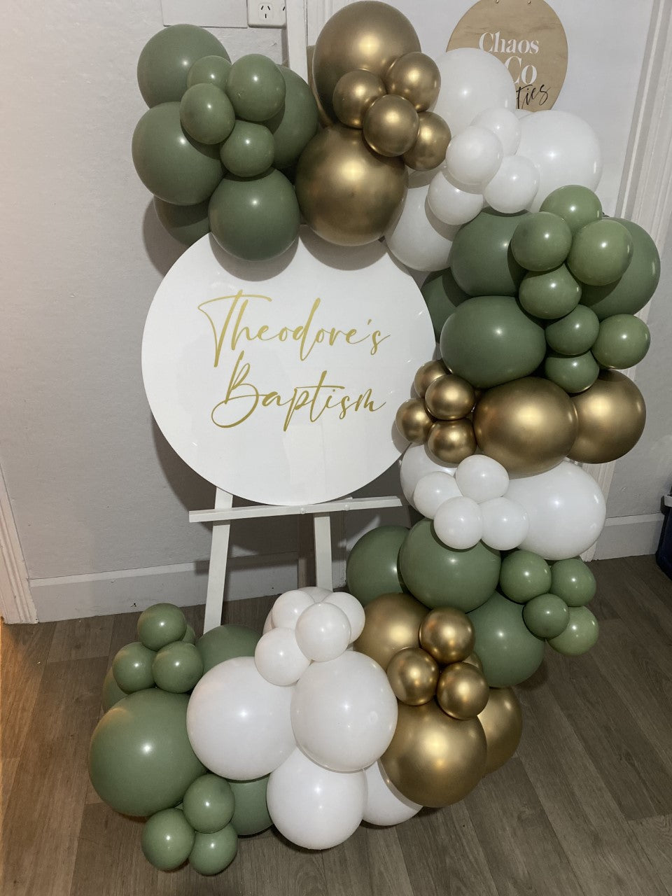 Personalised Acrylic Sign with Garland