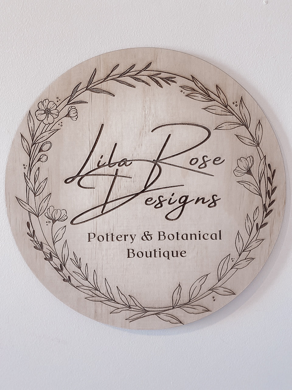 30cm Wooden Business Sign