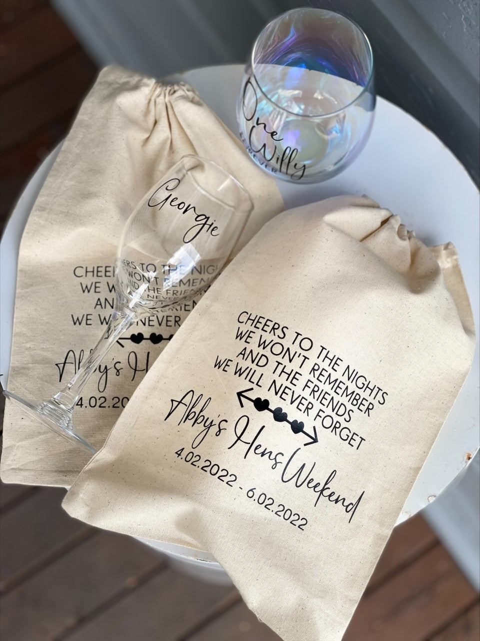 Personalised Hen's Weekend Calico Bag